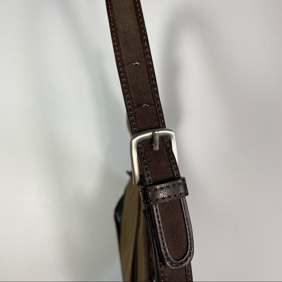 The Sak Tan Woven/ Brown Leather Trim Shoulder Bag - Picture 13 of 13